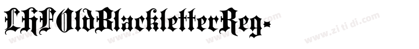 LHFOldBlackletterReg字体转换