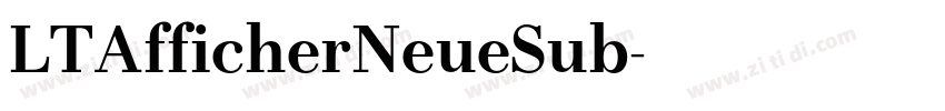LTAfficherNeueSub字体转换