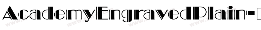 AcademyEngravedPlain字体转换