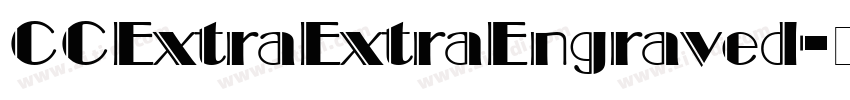 CCExtraExtraEngraved字体转换