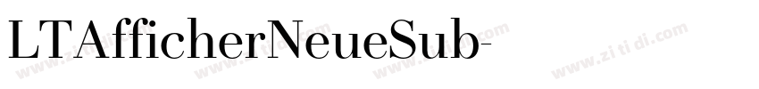 LTAfficherNeueSub字体转换