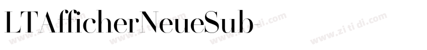 LTAfficherNeueSub字体转换