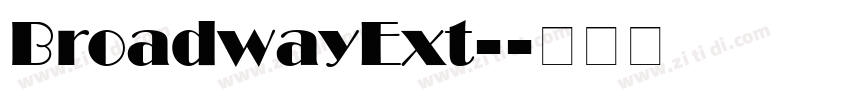 BroadwayExt-字体转换