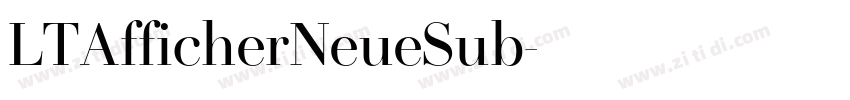 LTAfficherNeueSub字体转换