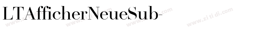 LTAfficherNeueSub字体转换
