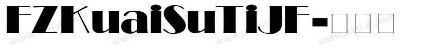 FZKuaiSuTiJF字体转换