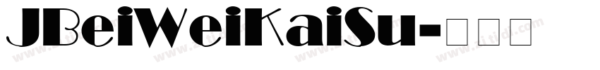 JBeiWeiKaiSu字体转换
