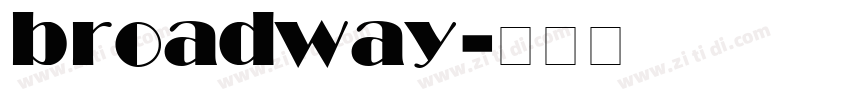 broadway字体转换