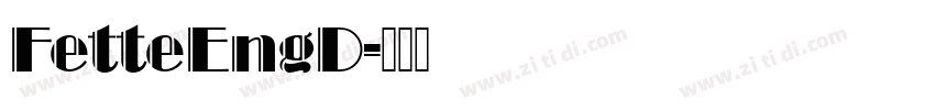 FetteEngD字体转换