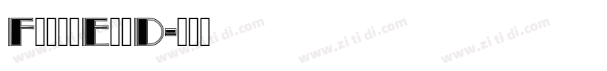 FetteEngD字体转换