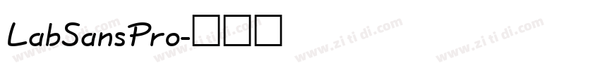 LabSansPro字体转换