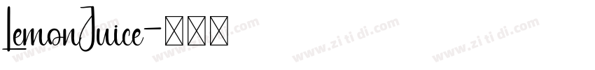 LemonJuice字体转换