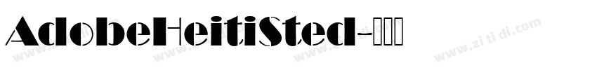 AdobeHeitiSted字体转换