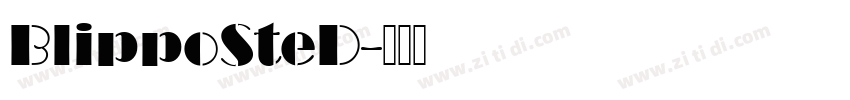 BlippoSteD字体转换