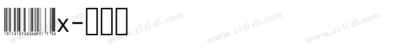 LibreBarcodeEAN13Tex字体转换