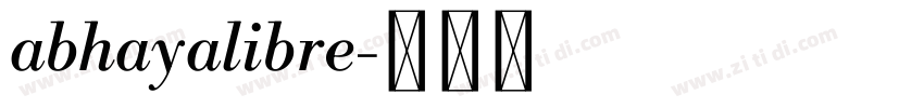 abhayalibre字体转换