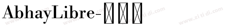 AbhayLibre字体转换