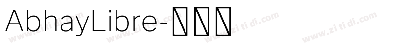 AbhayLibre字体转换