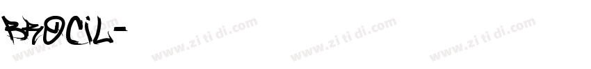 brocil字体转换