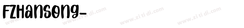 FZHanSong字体转换