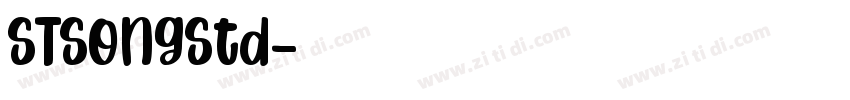 STSongStd字体转换