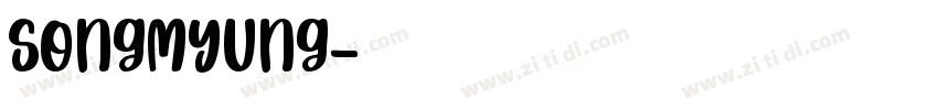SongMyung字体转换