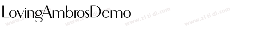 LovingAmbrosDemo字体转换
