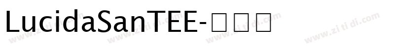 LucidaSanTEE字体转换