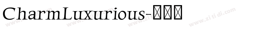 CharmLuxurious字体转换