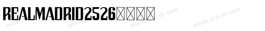 RealMadrid2526字体转换
