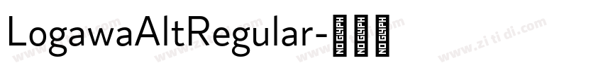 LogawaAltRegular字体转换