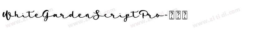 WhiteGardenScriptPro字体转换 WhiteGardenScriptPro字体转换