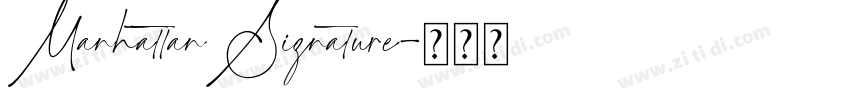 ManhattanSignature字体转换