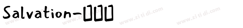 Salvation字体转换