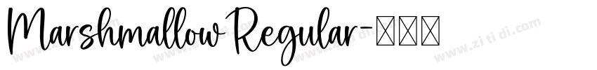 MarshmallowRegular字体转换