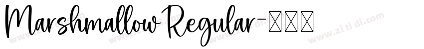 MarshmallowRegular字体转换
