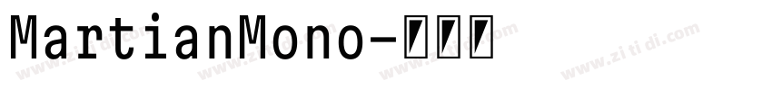 MartianMono字体转换