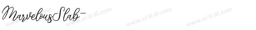 MarvelousSlab字体转换