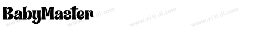 BabyMaster字体转换