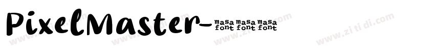 PixelMaster字体转换
