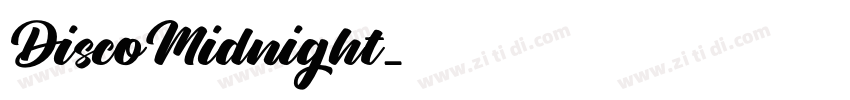 DiscoMidnight字体转换