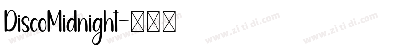 DiscoMidnight字体转换