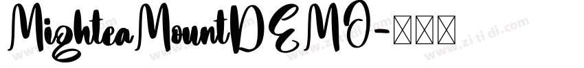 MighteaMountDEMO字体转换