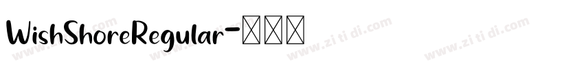WishShoreRegular字体转换