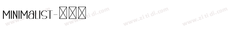 Minimalist字体转换