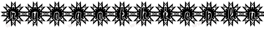 ryogothicplusnw50字体转换