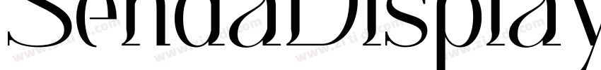 SendaDisplayRegular字体转换