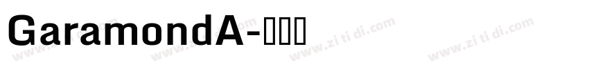 GaramondA字体转换
