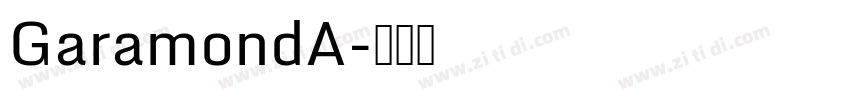 GaramondA字体转换