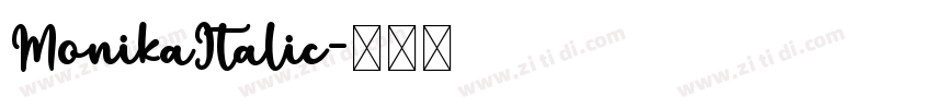 MonikaItalic字体转换